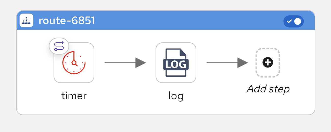 Toggle switch in route title bar for controlling autoStartup property