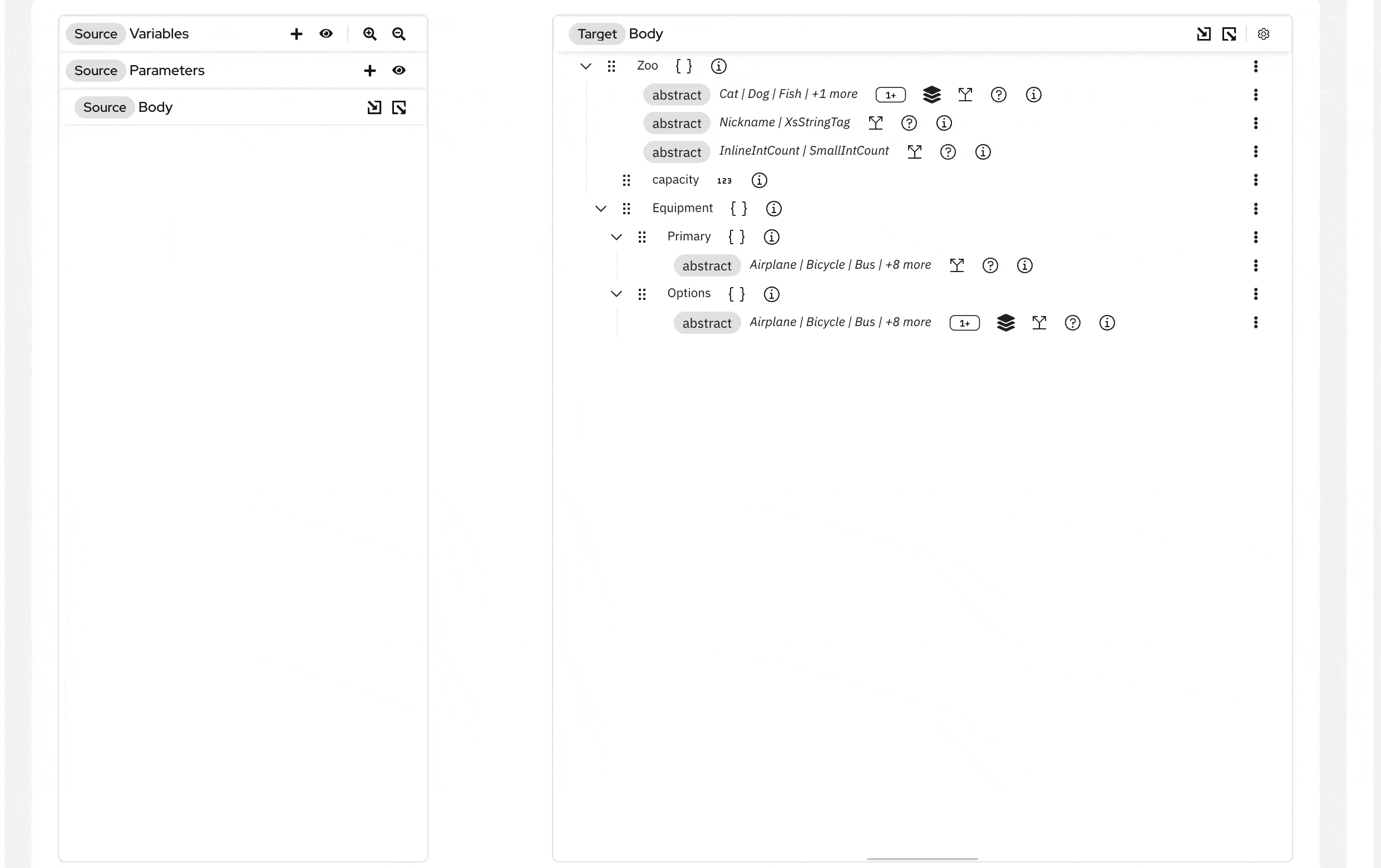 DataMapper showing abstract fields with collection support