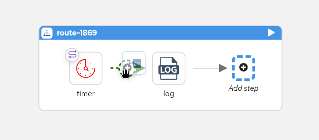 Hover over the droppable edge