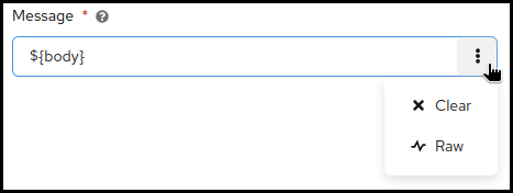 Field contextual menu