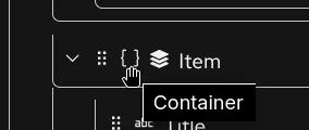 Datamapper: Container icon tooltip