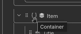 Datamapper: Container icon tooltip