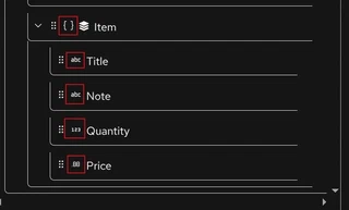 Datamapper: Icons highlighted