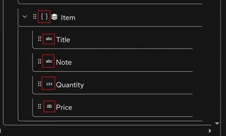 Datamapper: Icons highlighted
