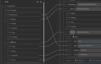 Datamapper: XPath with current() function
