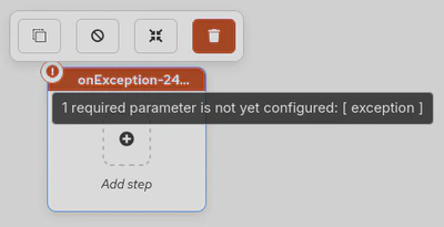 OnException validation