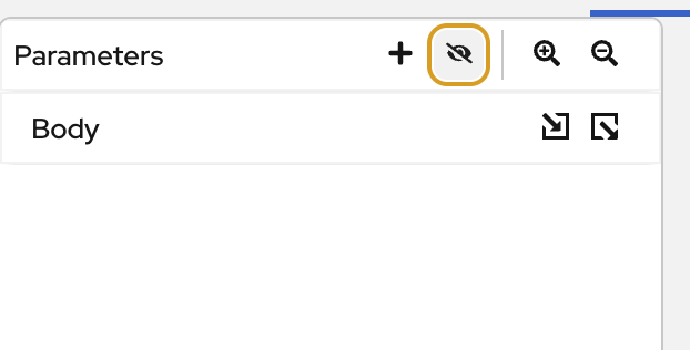 Hide parameters to improve readability