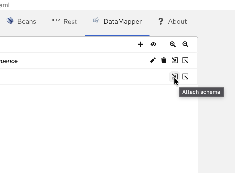 Click to attach a schema