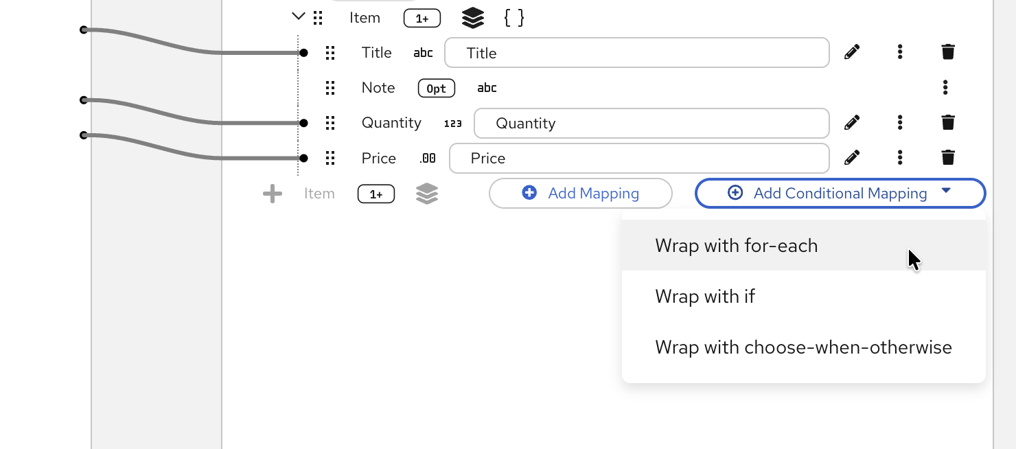 Add second for-each mapping
