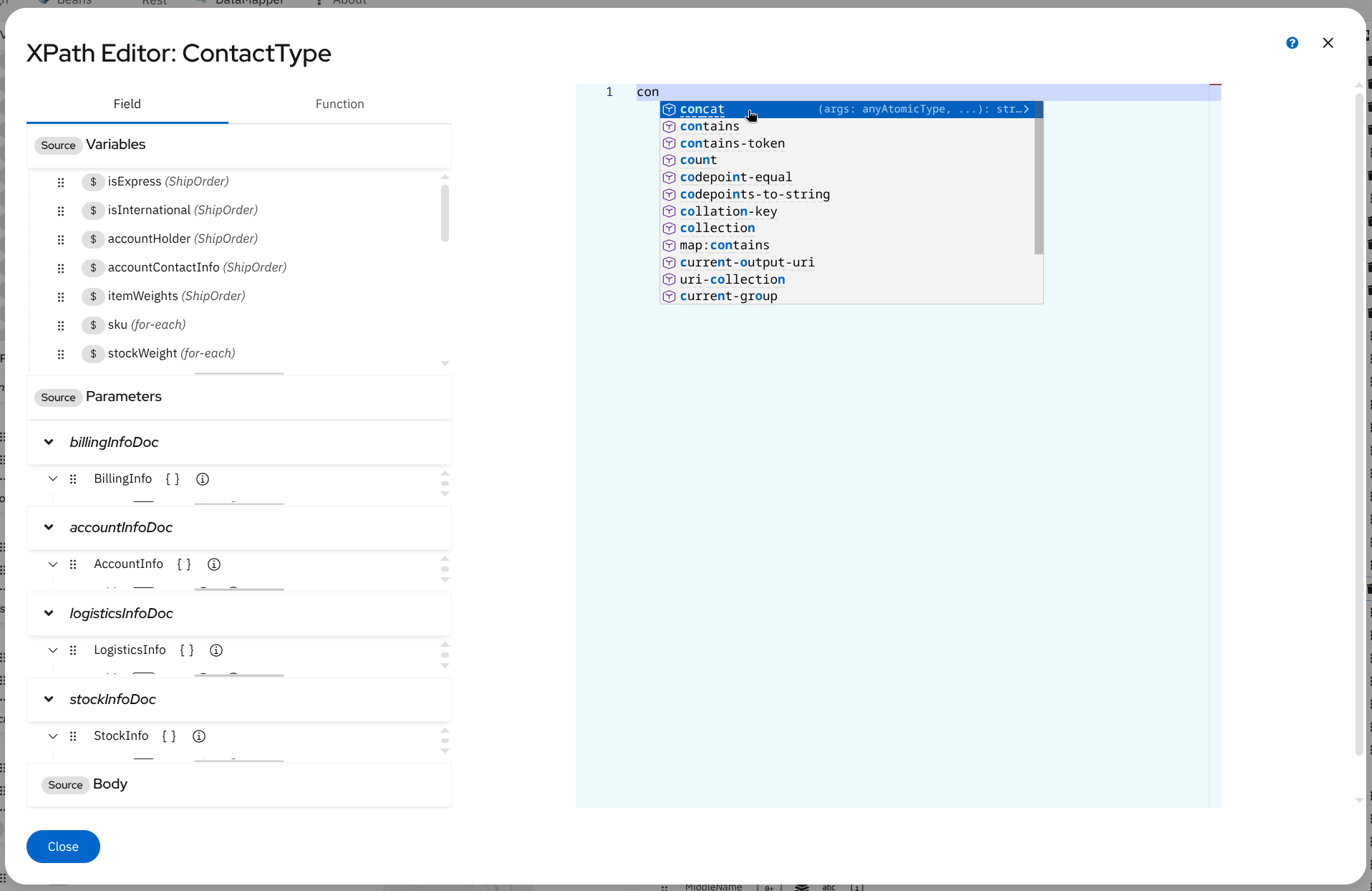 Function Completion