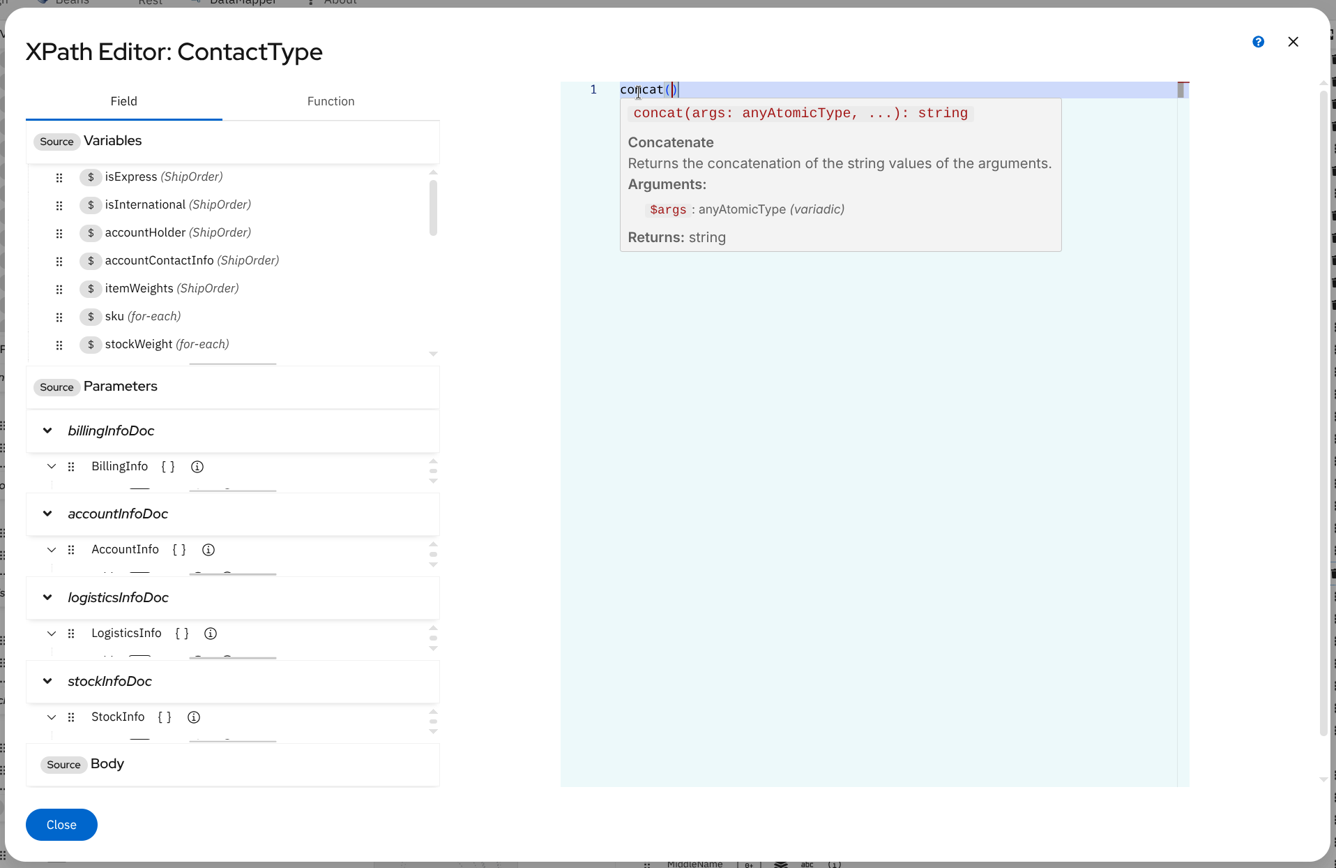 Function Hover Help
