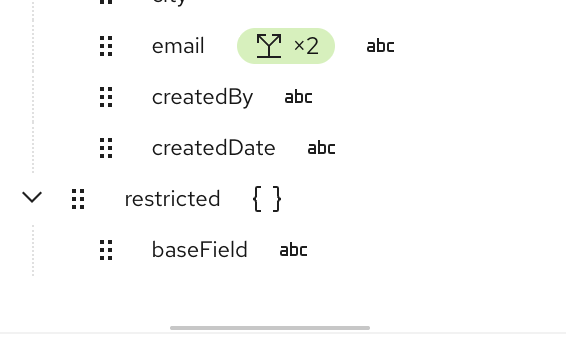 Nested choice indicator showing collapsed wrapper levels