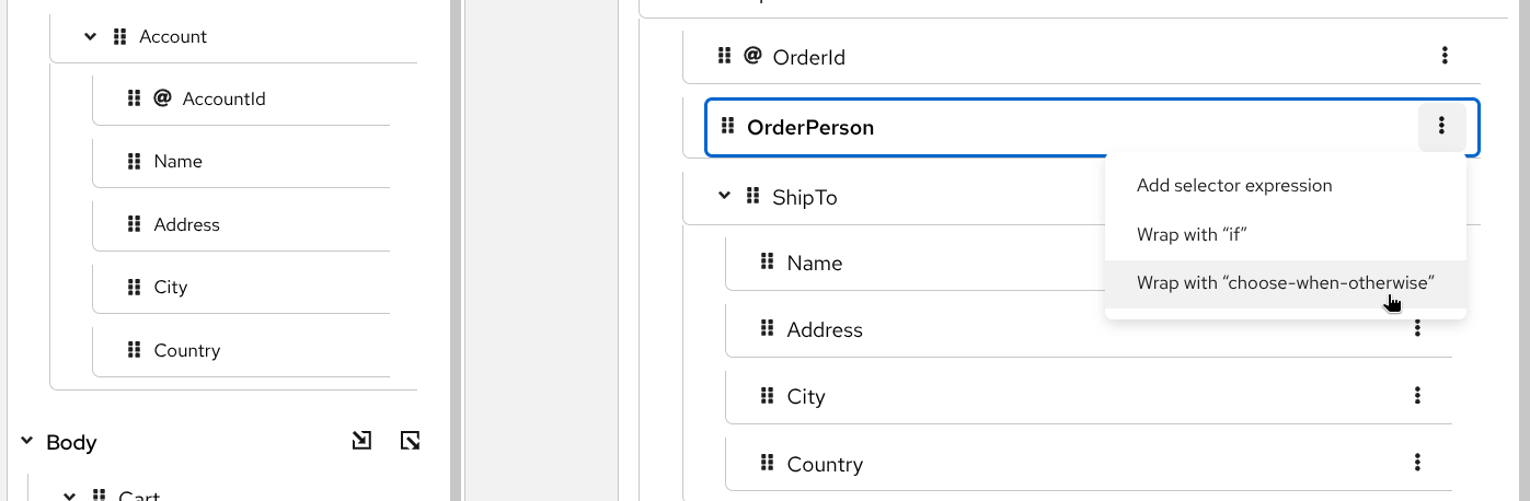 Wrap with choose-when-otherwise
