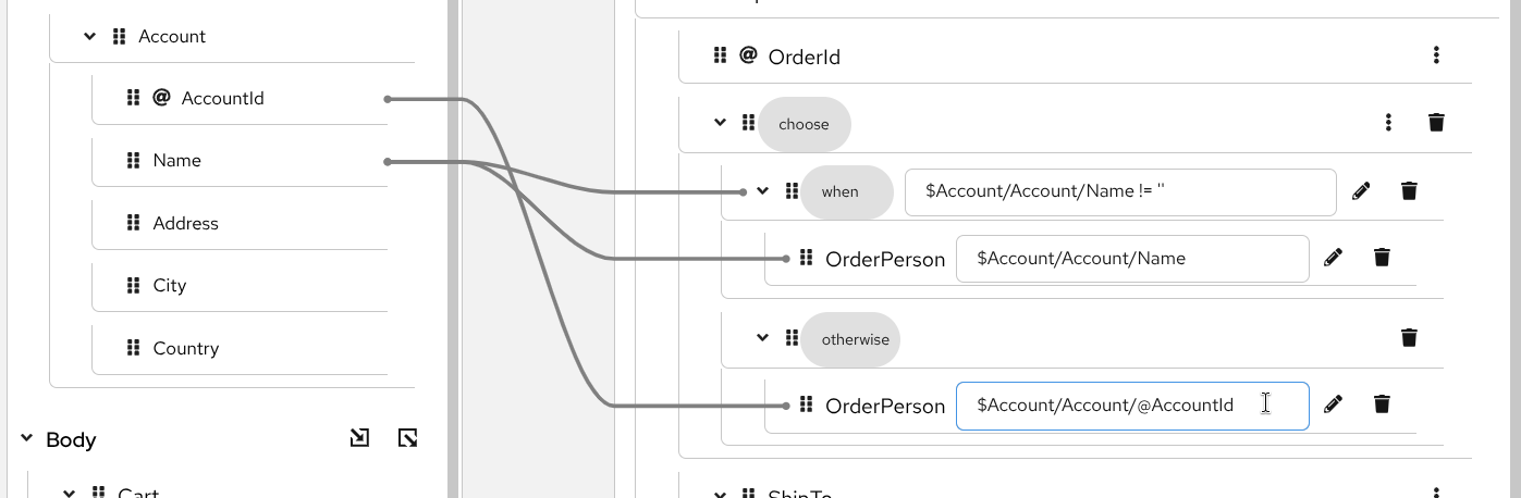 Configure when mapping