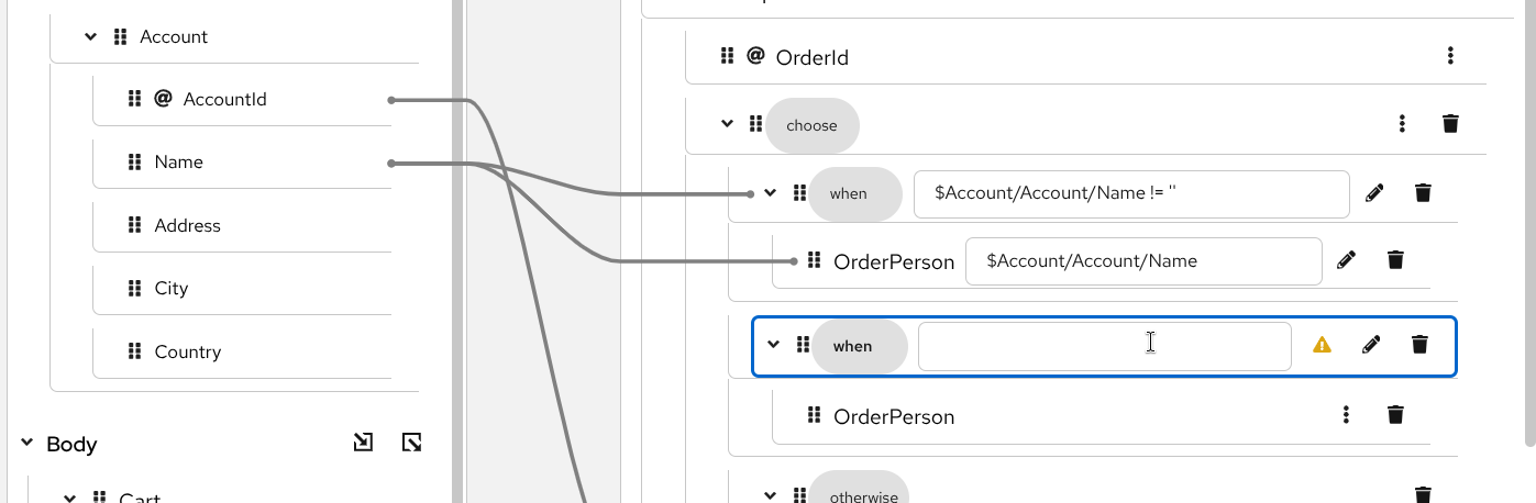 Configure when mapping