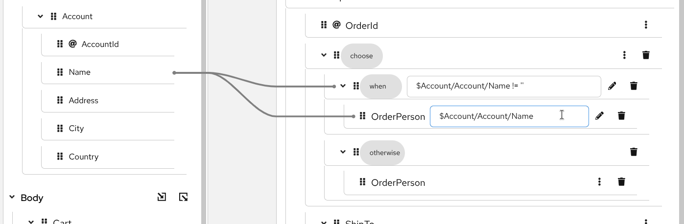Configure when mapping