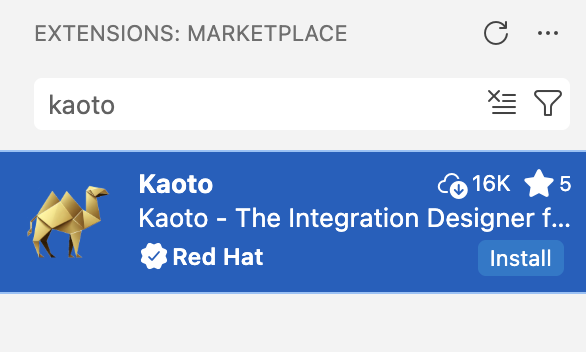 Install Kaoto Extension in VS Code