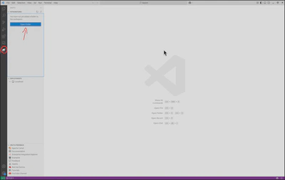 A Screenshot of a fresh VS Code instance