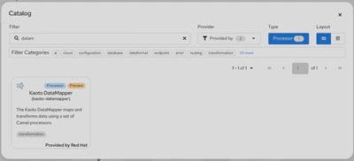 DataMapper Catalog Tile