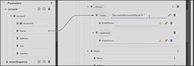 Configure when condition