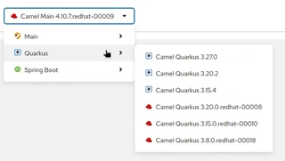 Kaoto runtime selector