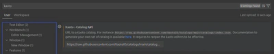 Setting a Kaoto catalog URL