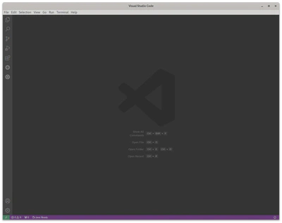 A Screenshot of a fresh VS Code instance