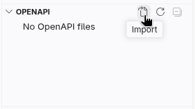 REST Import button in Kaoto