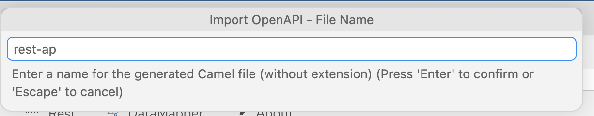 REST Import Wizard - Step 2 in Kaoto