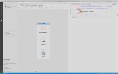 &ldquo;Show Kaoto with source and design view side by side&rdquo;