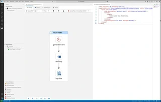 “Show Kaoto with source and design view side by side”