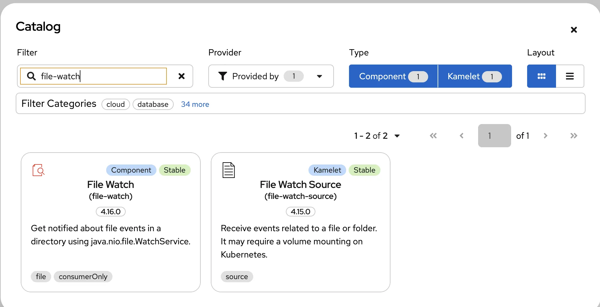 Search for file-watch component