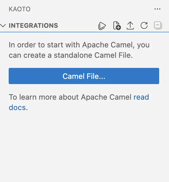Creating a new route in Kaoto