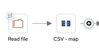 Adding a component using the plus icon