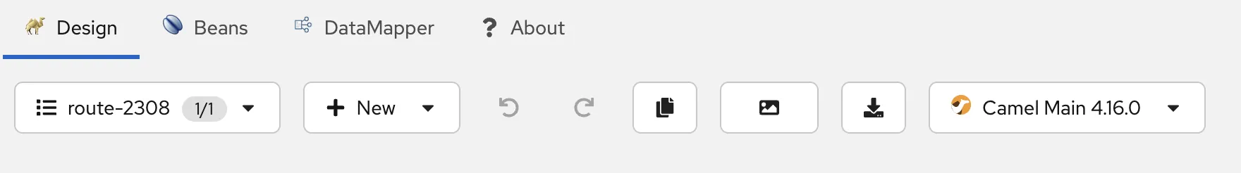 Camel version selector